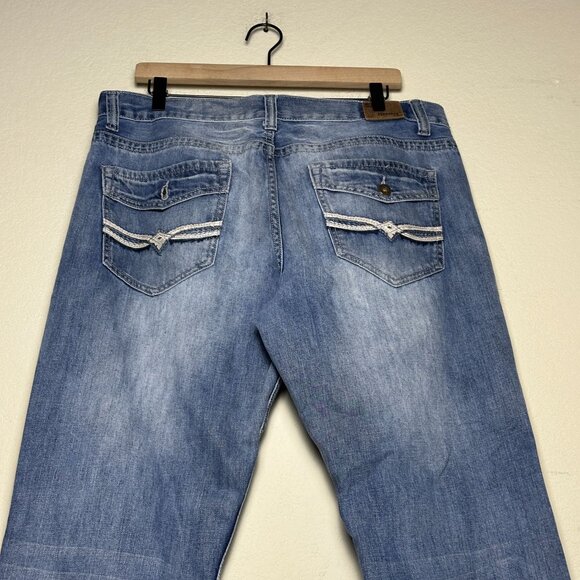 Flypaper Denim Jean Pant Men 36x30 Bootcut Western Indie Streetwear Y2K Indie - Picture 5 of 13